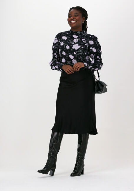 Schwarze MSCH COPENHAGEN Top LORINA MOROCCO LS TOP - large