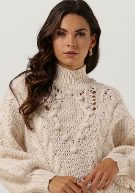 Beige OBJECT Rollkragenpullover ALISON KNIT L/S PULLOVER - large