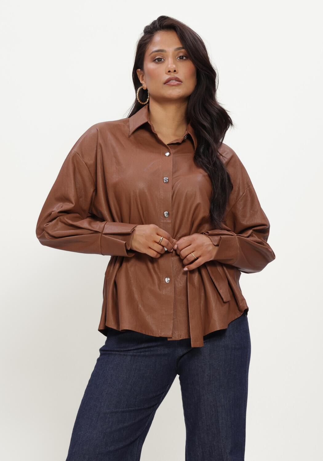 Camelfarbene CAROLINE BISS Blusen 4605 - large