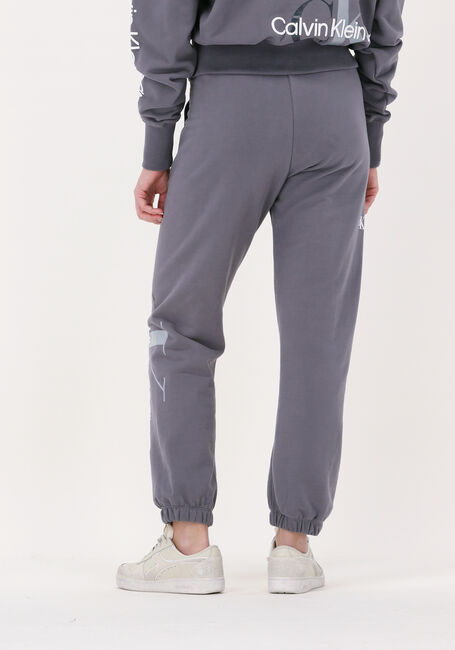 Graue CALVIN KLEIN Jogginghose TWO TONE MONOGRAM JOG PANT - large