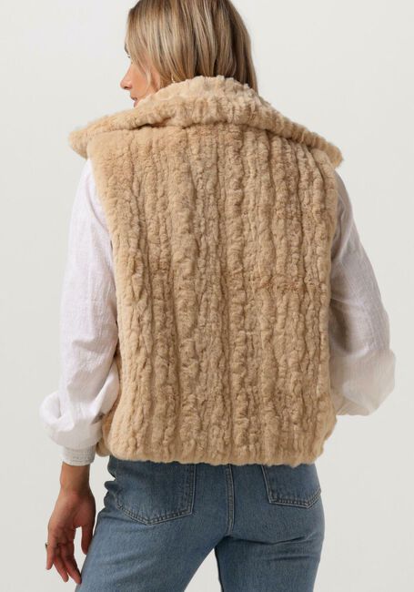 Braune RUBY TUESDAY Bodywarmer CLEA SOFT FUR BODYWARMER LARGE COLLAR - large