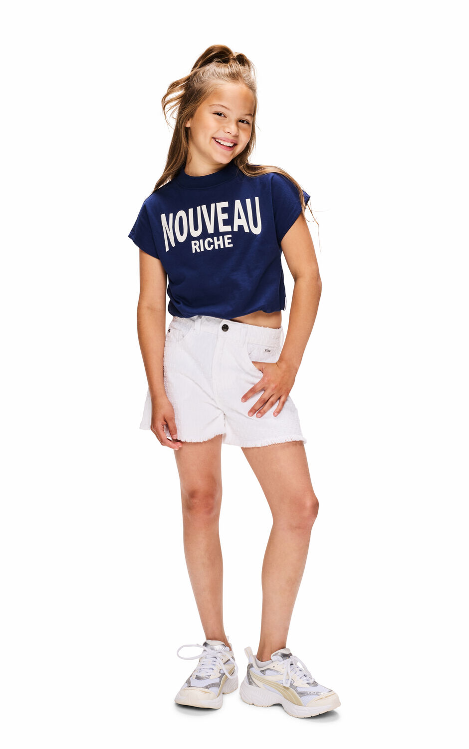 Blaue RETOUR T-shirt ROSETTE - large