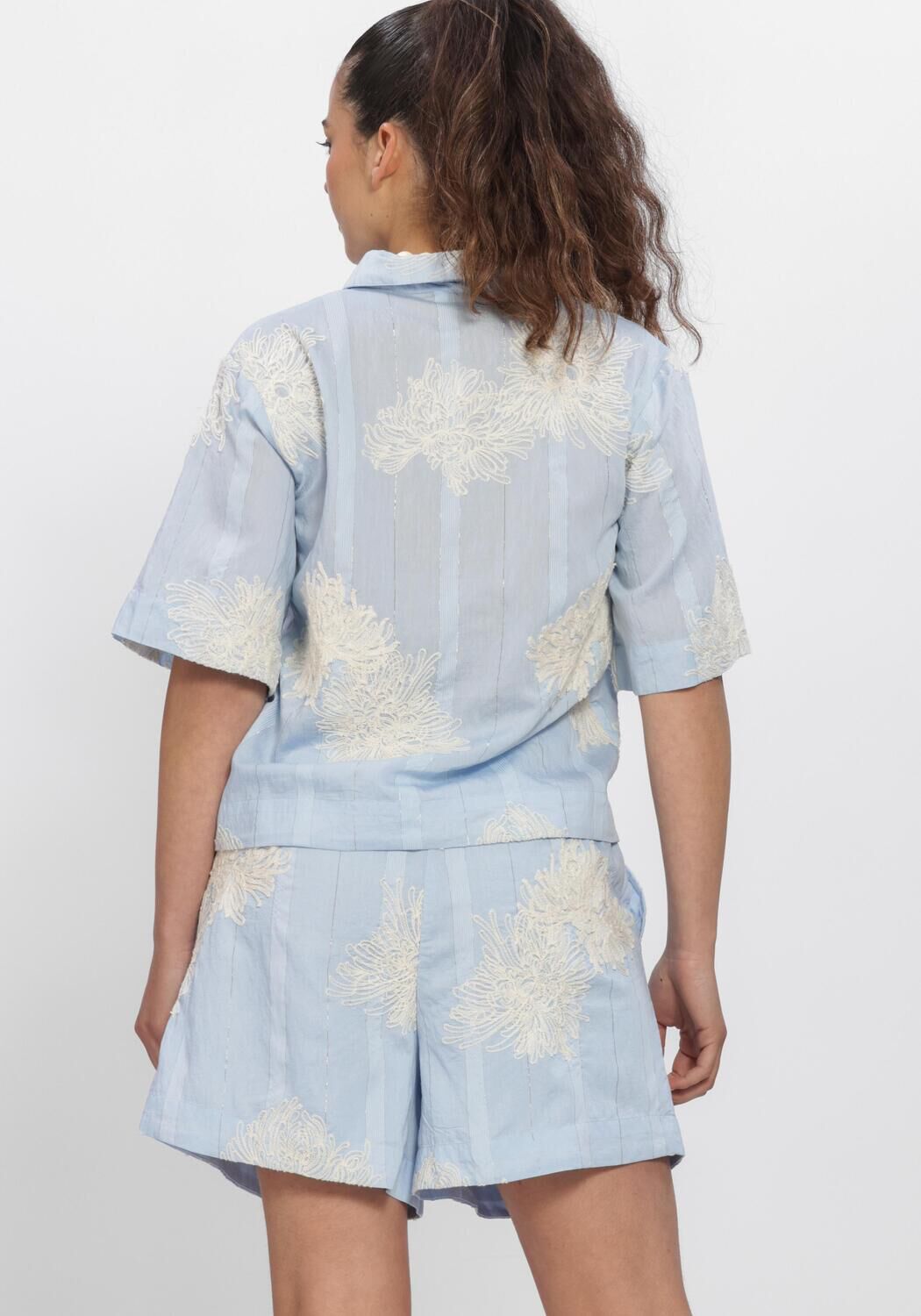 Hellblau Y.A.S. Blusen YASSKANA 2/4 SHIRT - large