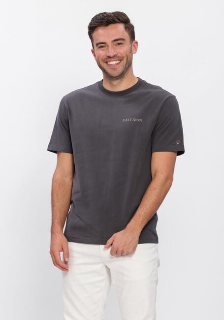 Graue CAST IRON T-shirt RELAXED FIT PEACHED JERSEY - large