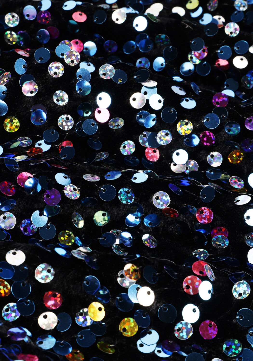 Schwarze Y.A.S. Blusen YASKILLO SEQUIN LS WRAP TOP - large