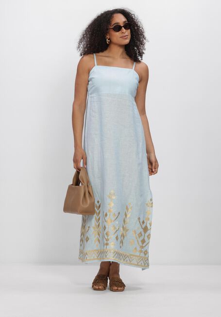 Hellblau GREEK ARCHAIC KORI Maxikleid S26K-2043211 - large
