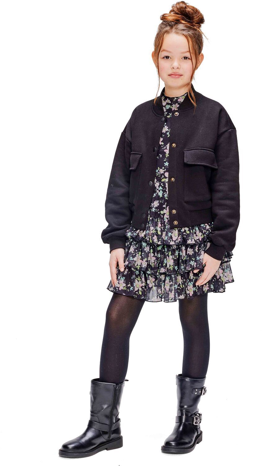 Schwarze RETOUR T-shirt ROSE - large