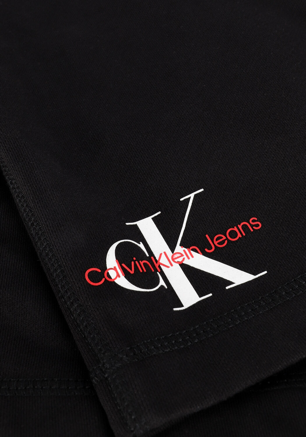 Schwarze CALVIN KLEIN Kurze Hose MONOGRAM LOGO HWK SHORT - large