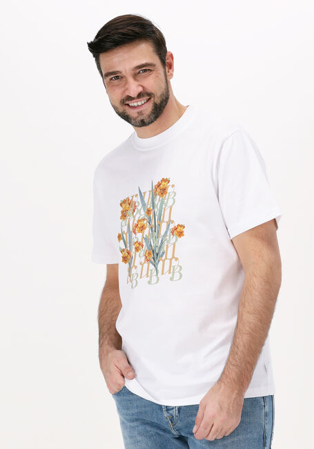 Weiße WOODBIRD T-shirt KALEB FLOW TEE - large