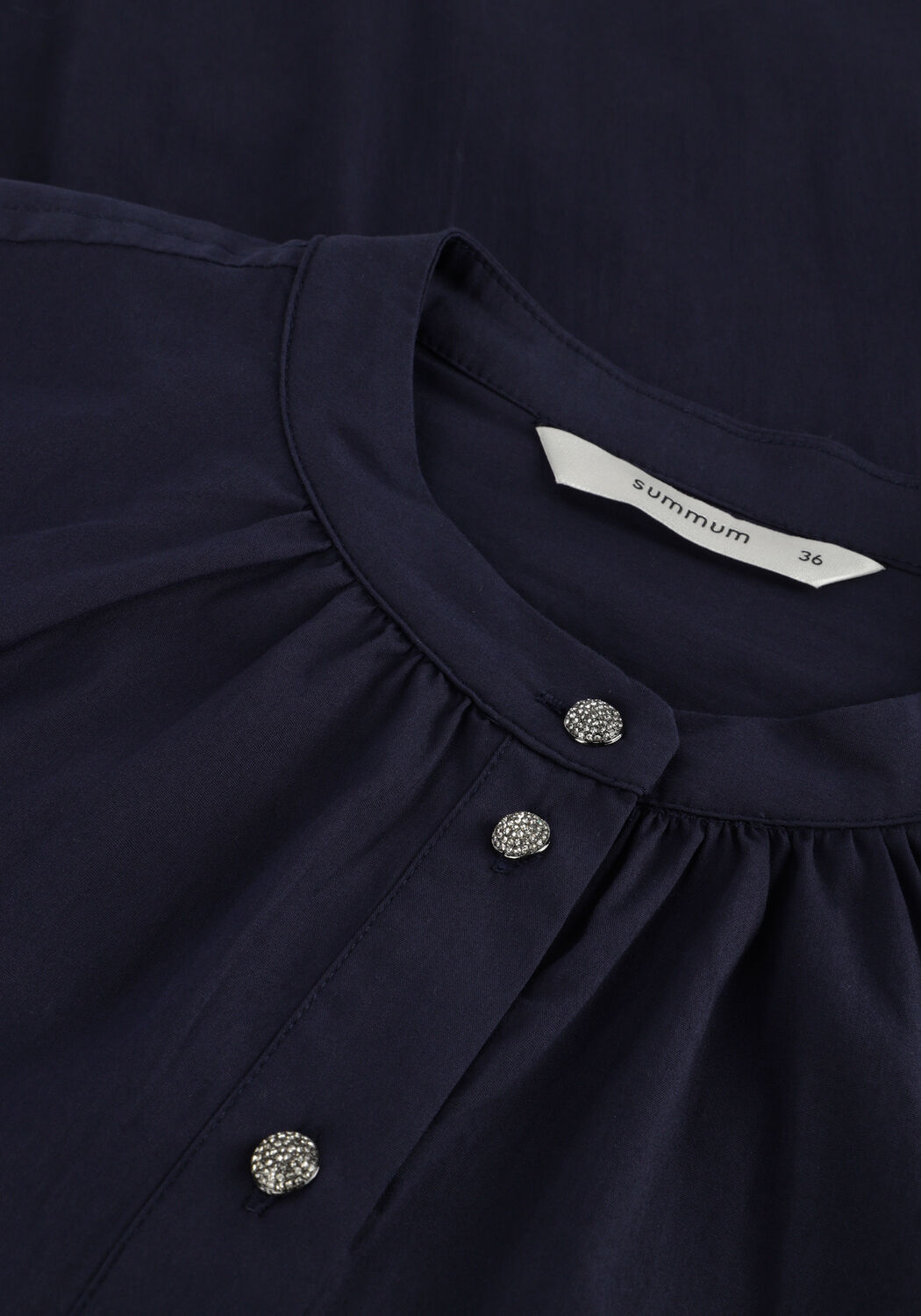 Dunkelblau SUMMUM Blusen BLOUSE COTTON STRETCH - large