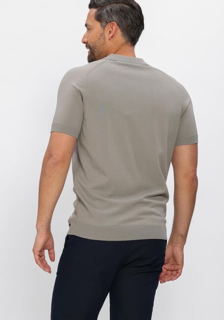 Taupe GENTI Polo-Shirt POLO ZIP SS 1260 - large