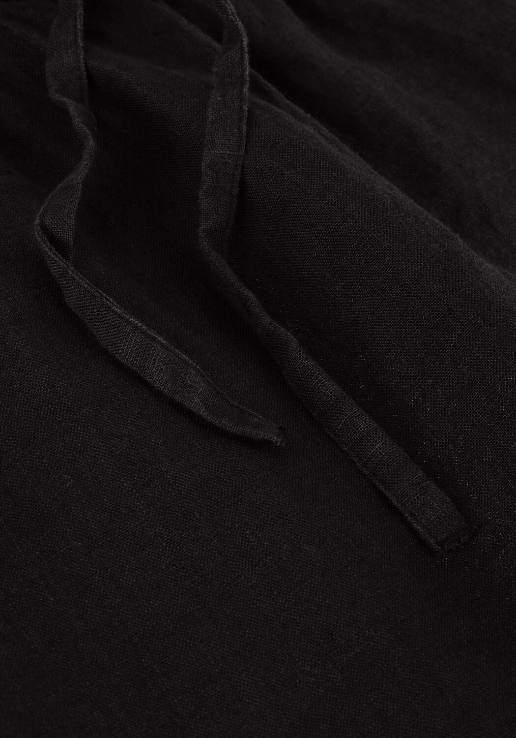 Schwarze SELECTED WOMEN Hosen SLFLINNIE MW LINEN SHORTS - large