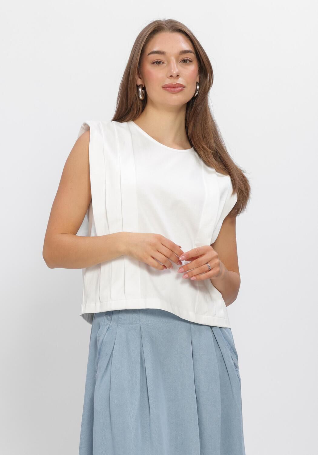 Wei&szlig;e CO'COUTURE Top ZELLICC PADDED PLEAT TOP - large