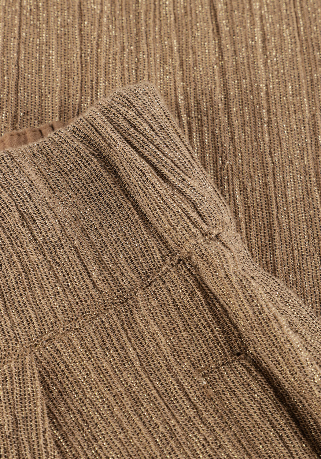 Goldfarbene BY-BAR Weite Hose BENJI LUREX PANT - large