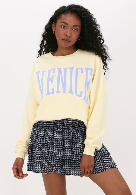Gelbe COLOURFUL REBEL Sweatshirt VENICE PATCH DROPPED SHOULDER SWEAT - large