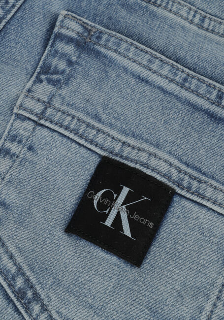 Blaue CALVIN KLEIN Kurze Hosen DENIM SHORTS HIGH VISUAL - large