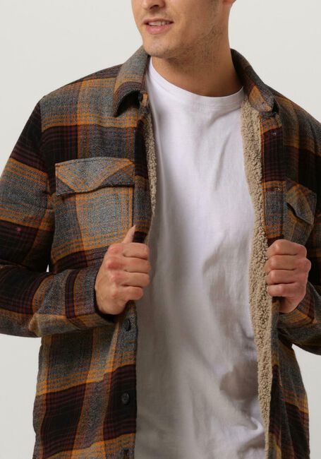 Mehrfarbige/Bunte PME LEGEND Overshirt LONG SLEEVE SHIRT FLANEL YARNDYED CHECK WITH FUR - large