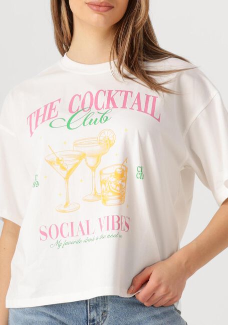Weiße YDENCE T-shirt T-SHIRT COCKTAIL CLUB - large