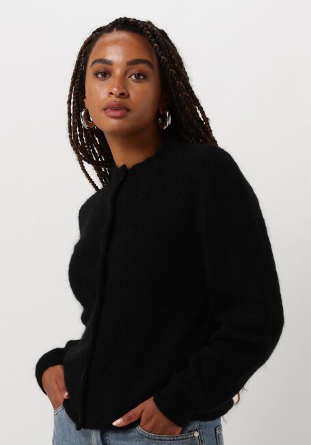 Schwarze GESTUZ Strickjacke DEBBIEGZ CARDIGAN - large