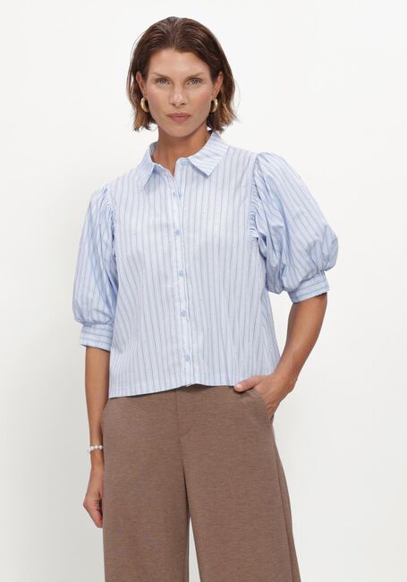 Hellblau NEO NOIR Blusen ETTA STRIPE STONE SHIRT - large