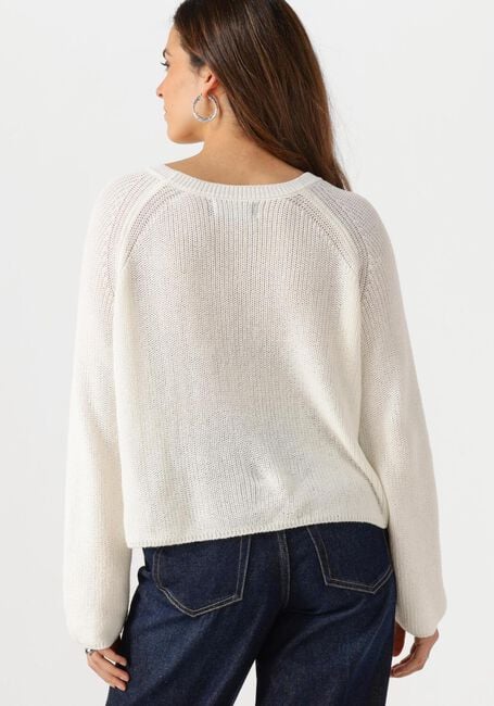 Weiße WITHBLACK Pullover WBLINDIANA LS O-NECK PULLOVER - large