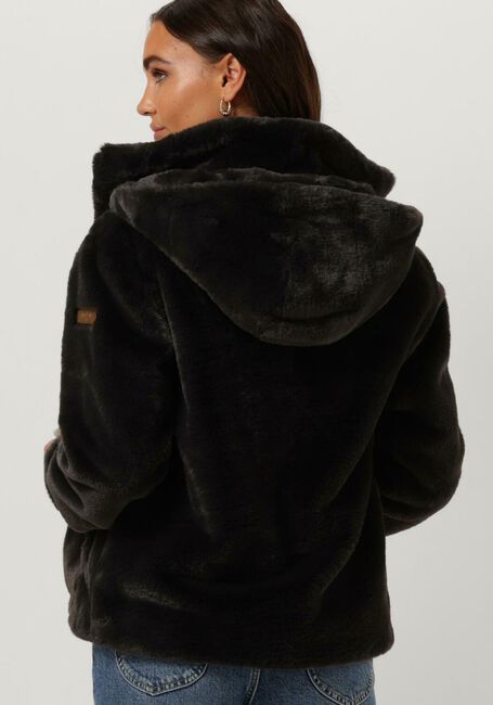 Dunkelgrau MOSCOW Fake-Fur-Jack 08-08-EVELYN-1 - large