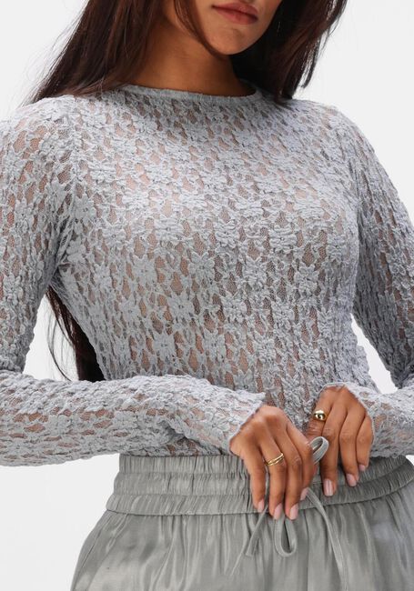 Blaue AIMEE THE LABEL Tops & T-shirts ANNIE LACE LONGSLEEVE - large