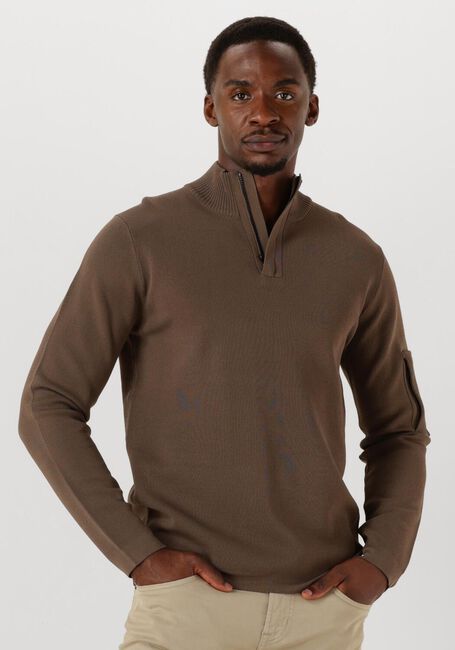 Taupe GENTI Pullover TURTLE ZIP - large