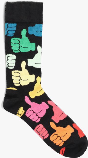 Schwarze HAPPY SOCKS Socken BIG THUMBS UP - large