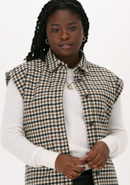 Beige OBJECT Bodywarmer DAISY WAISTCOAT - large