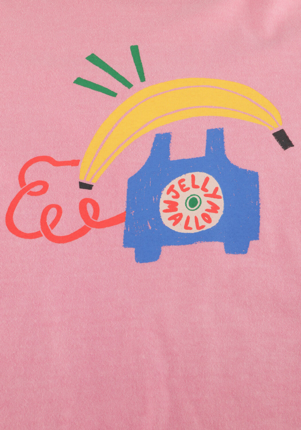Rosane Jelly Mallow T-shirt BANANA TELEPHONE PIGMENT T-SHIRT - large