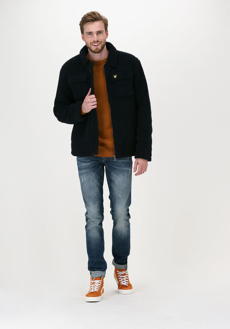Blaue LYLE & SCOTT Jack COLLARED PILE JACKET - large