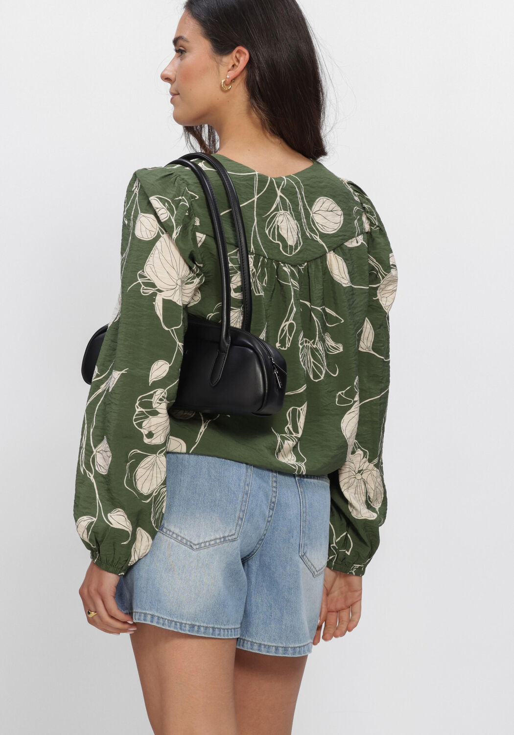 Gr&uuml;ne OBJECT Top OBJJACIRA L/S RE V-NECK TOP NOOS - large