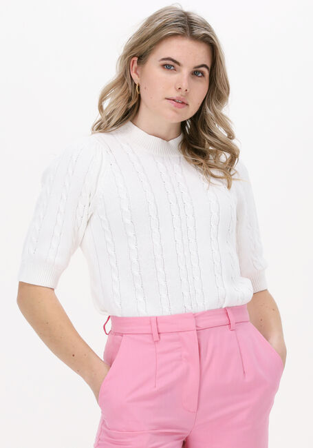 Nicht-gerade weiss SELECTED FEMME Top SLFJULIE 2/4 KNIT HIGH NECK B - large