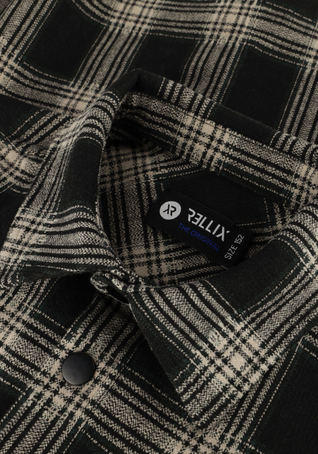 Schwarze RELLIX Casual-Oberhemd SHIRT JACKET BIG CHECK - large