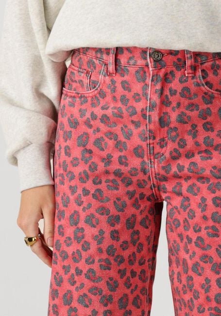 Rote BY-BAR Mom jeans LEW RED CHEETAH PANTS - large