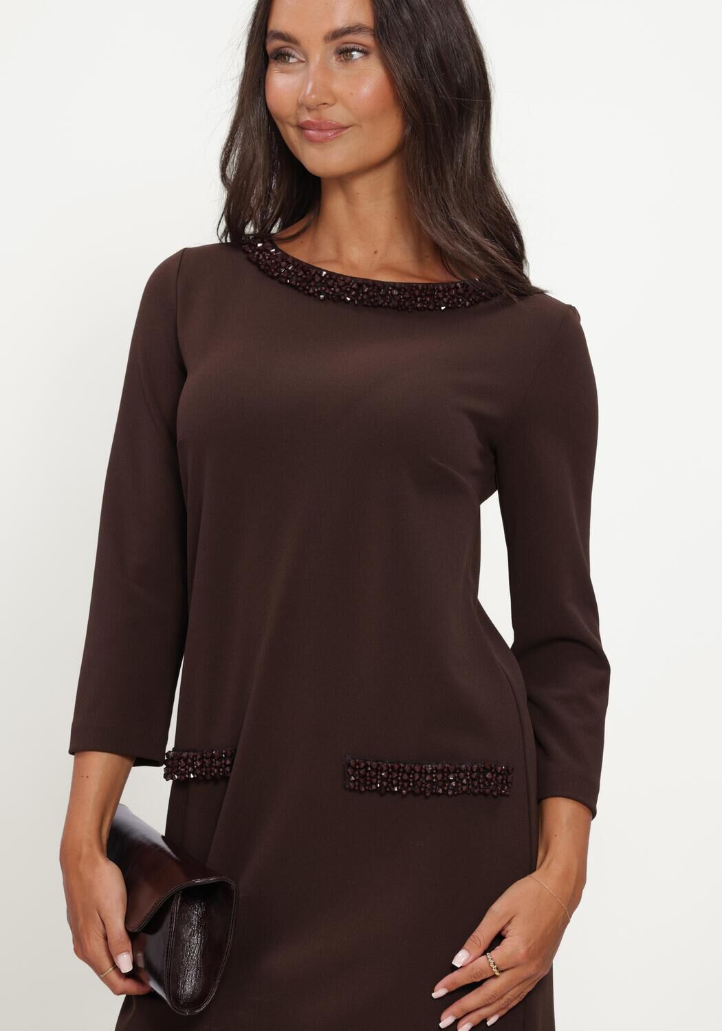 Braune ANA ALCAZAR Minikleid 042194.3912 - large