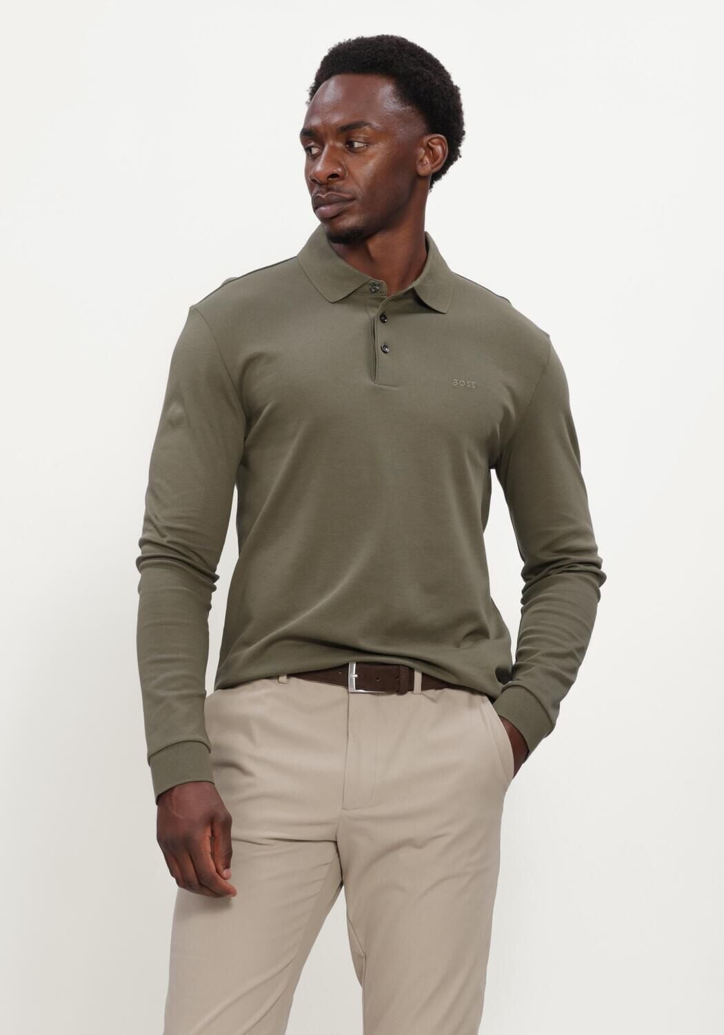 Gr&uuml;ne BOSS BLACK Polo-Shirt PADO 30 - large