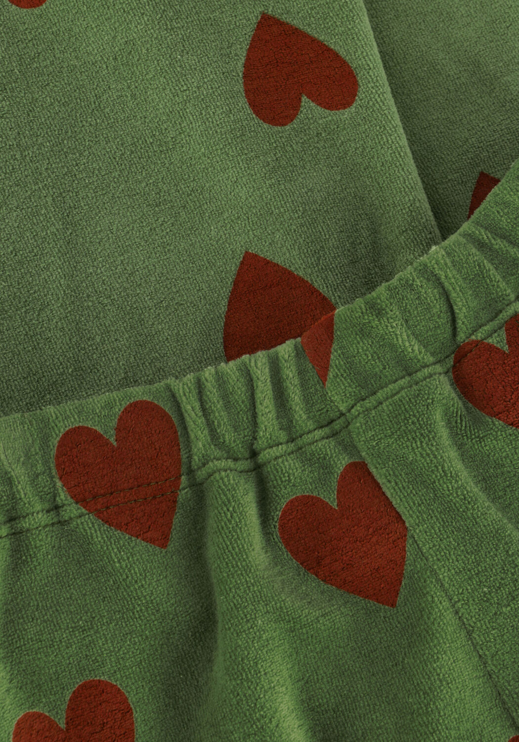 Gr&uuml;ne CARLIJNQ Schlaghose HEARTS - FLARED LEGGING WT. ADJUSTABLE WAISTBAND - large