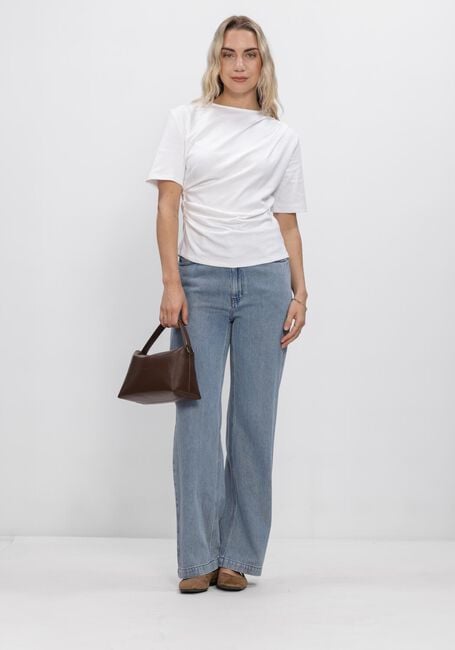 Wei&szlig;e SECOND FEMALE T-shirt ULINA DRAPE TEE - large