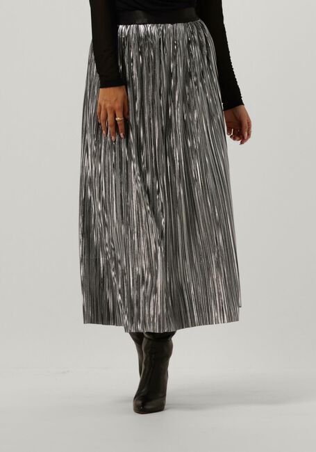 Silberne CO'COUTURE Maxirock RILEY METAL PLISSE SKIRT - large