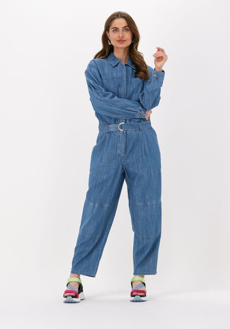 Blaue MICHAEL KORS Jumpsuit CHAMBRAY BELTED JUMPSUIT - large