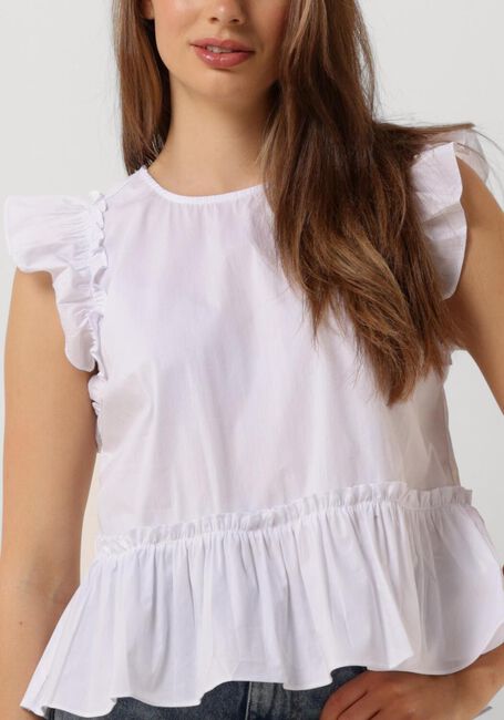 Weiße CO'COUTURE Top ELLIE FRILL TOP - large