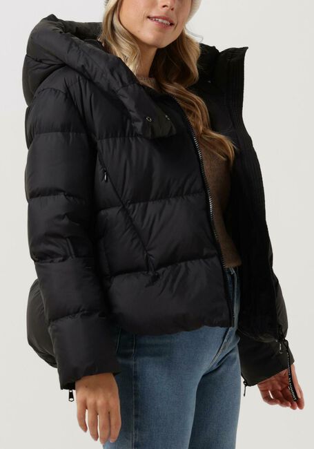 Schwarze BEAUMONT Wattierte Jack PUFFER COAT - large