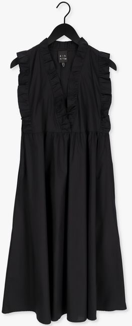 Schwarze ACCESS Midikleid DRESS WITH RUFFLES AT THE TOP - large