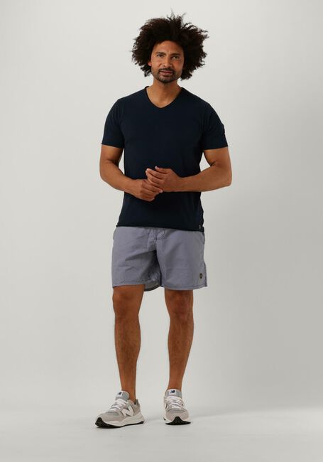 Dunkelblau SHIWI Badehosen MEN SWIMSHORT SKINNY STRIPE - large