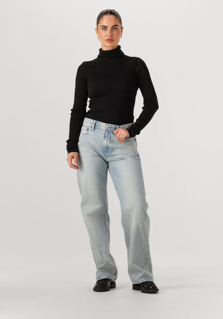 Schwarze CALVIN KLEIN Rollkragenpullover WOVEN LABEL ROLL NECK - large