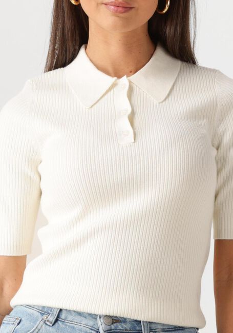 Nicht-gerade weiss SELECTED FEMME Top SLFHELEN 2/4 KNIT COLLAR - large