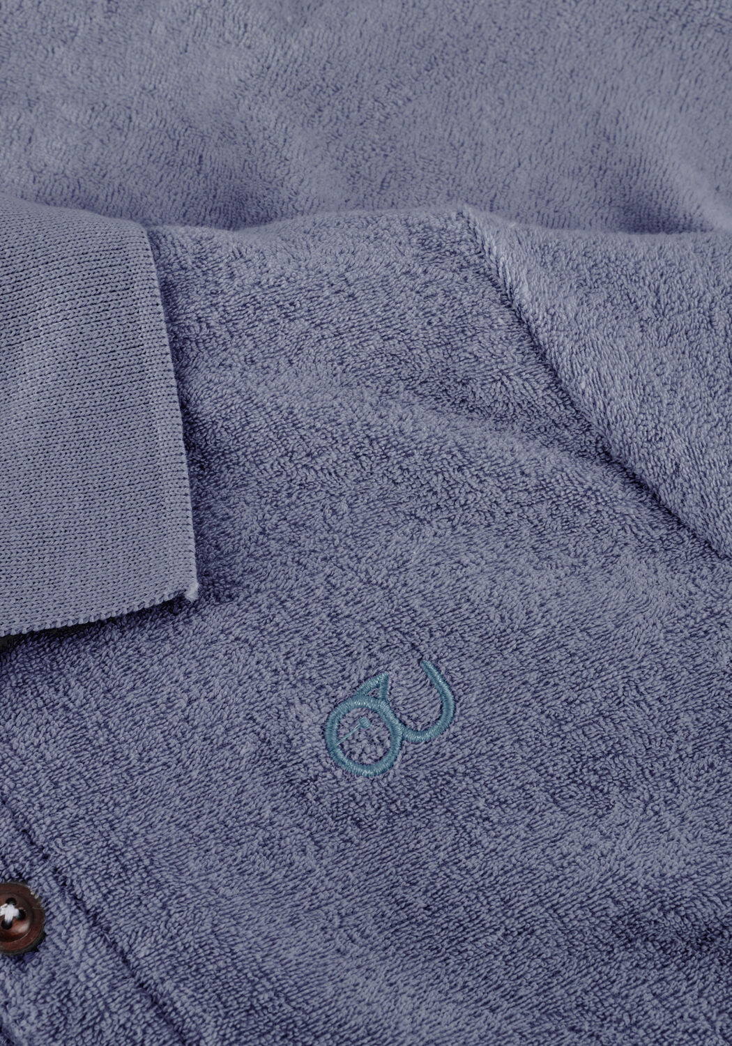 Blaue MR. LOUTRE Polo-Shirt NILS - large