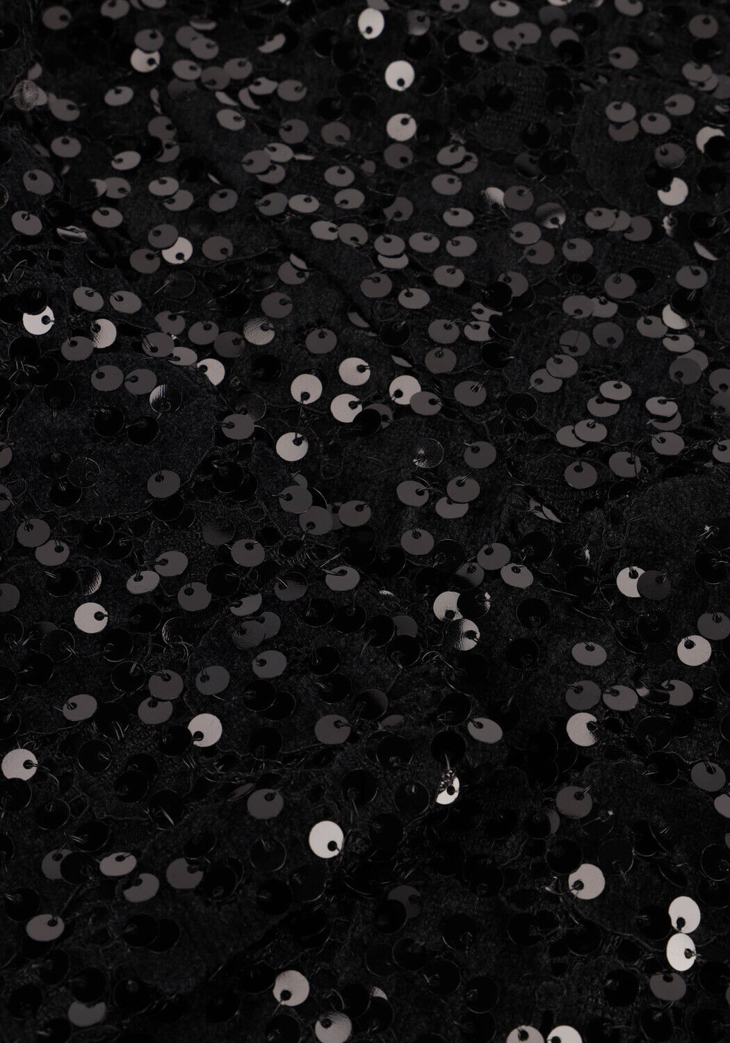 Schwarze NUKUS Top STELLA TOP PAILLET - large